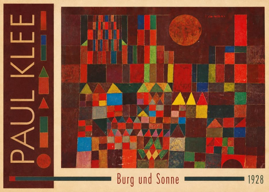 Paul Klee Burg Und Sonne No3 - Poszter