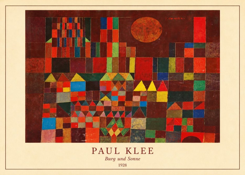 Paul Klee Burg Und Sonne No4 - Poszter