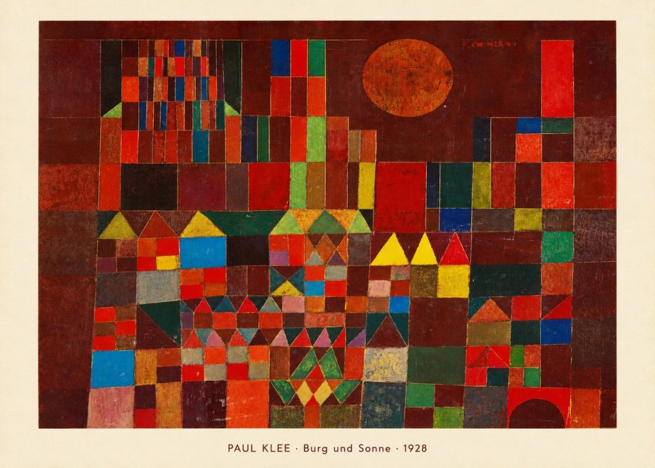 Paul Klee Burg Und Sonne No5 - Poszter
