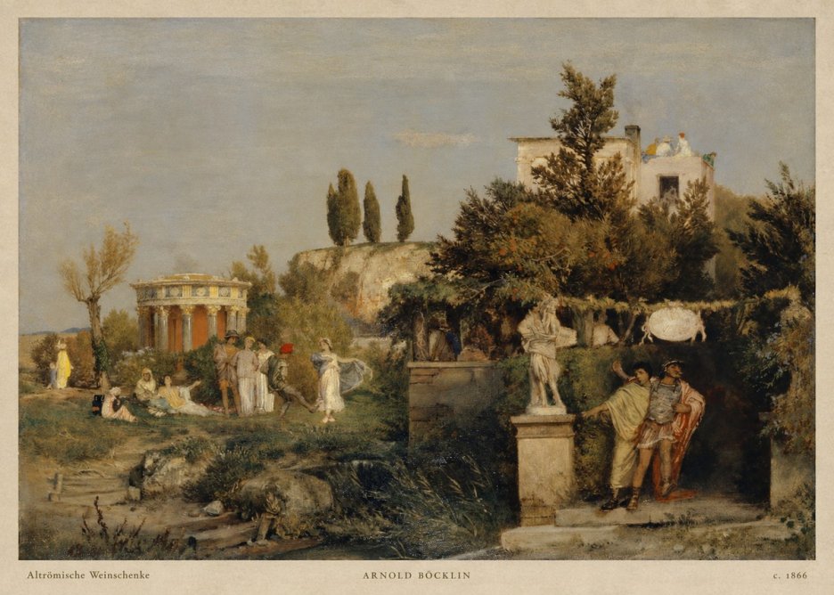 Arnold Böcklin Altrömische Weinschenke No2 - Poszter