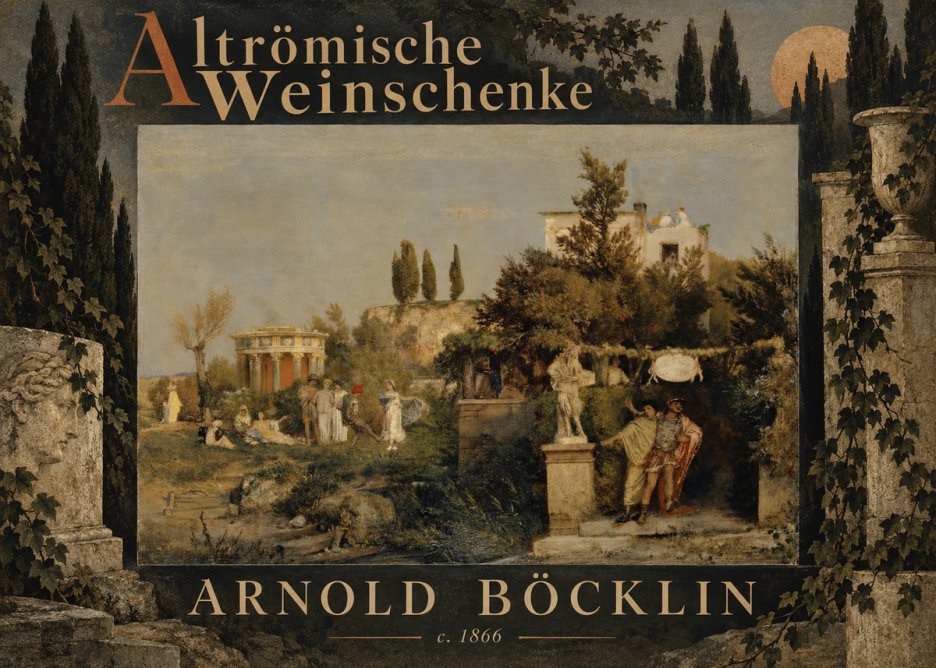Arnold Böcklin Altrömische Weinschenke No6 - Poszter