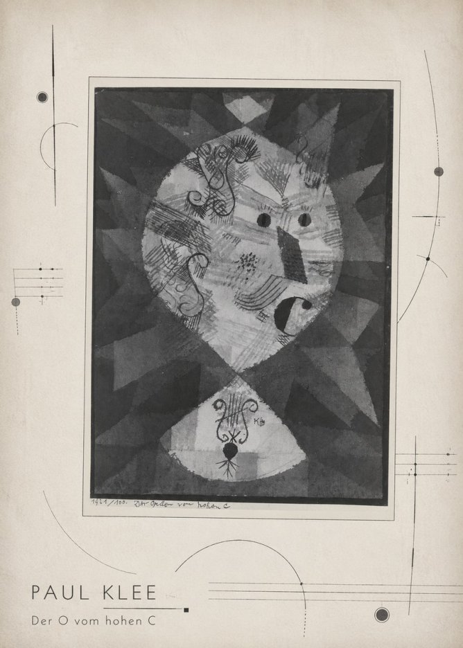 Paul Klee Der O Vom Hohen C No2 - Poszter