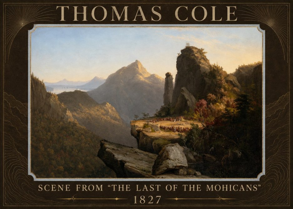 Thomas Cole Scene from 'the Last of the Mohicans' No6 - Poszter