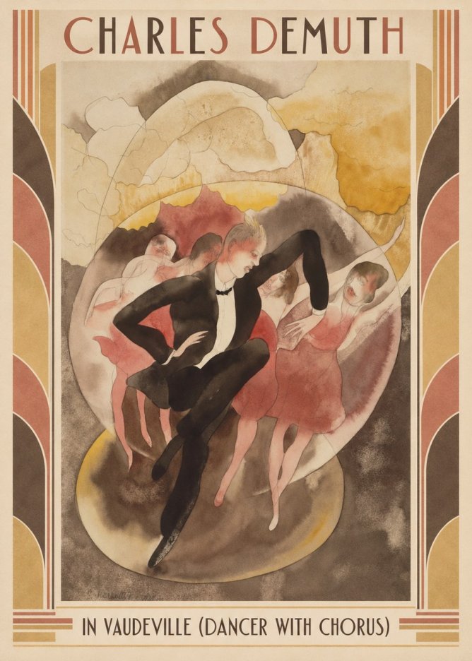 Charles Demuth In Vaudeville (Dancer with Chorus) No1 - Poszter