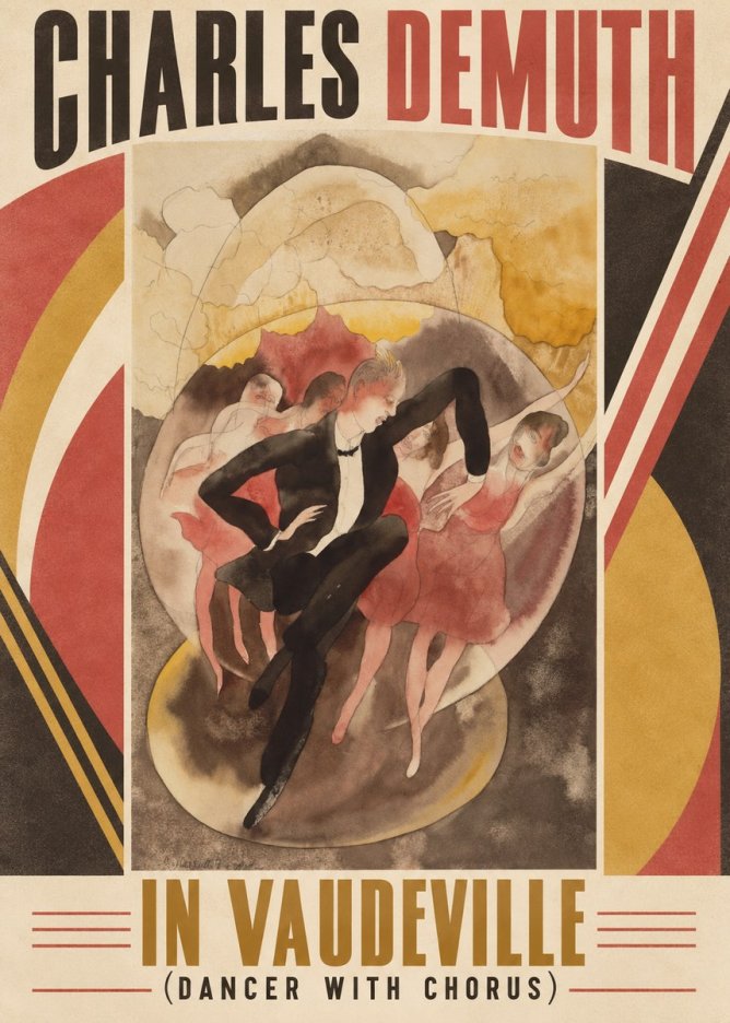 Charles Demuth In Vaudeville (Dancer with Chorus) No6 - Poszter