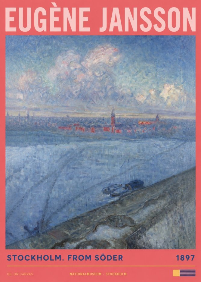 Eugène Jansson Stockholm. from Söder No2 - Poszter