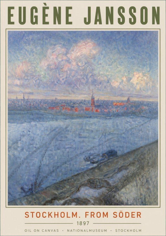 Eugène Jansson Stockholm. from Söder No4 - Poszter