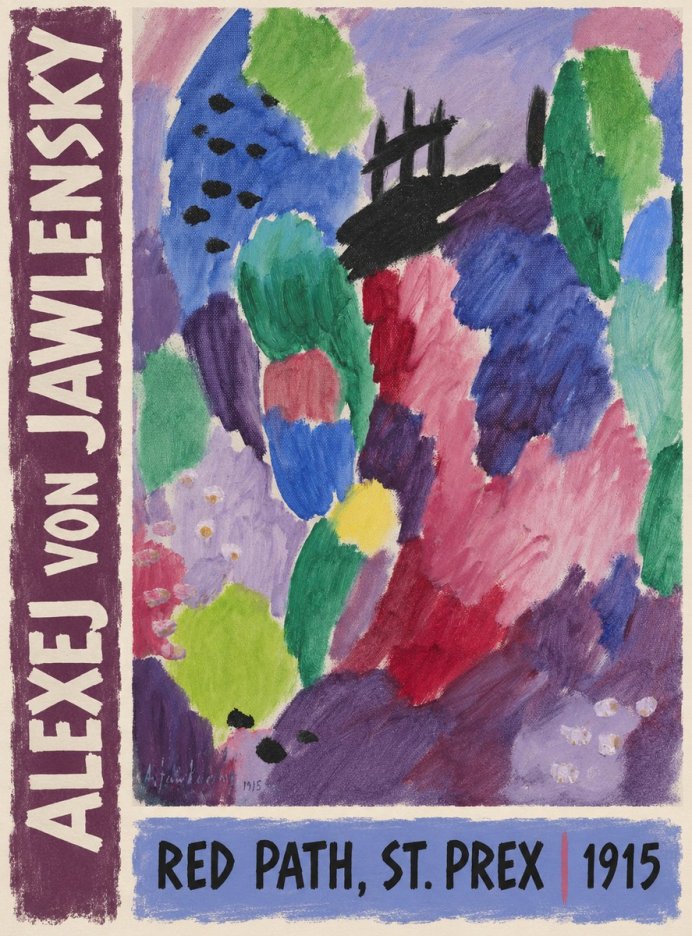 Alexej von Jawlensky Red Path, St. Prex I No3 - Poszter