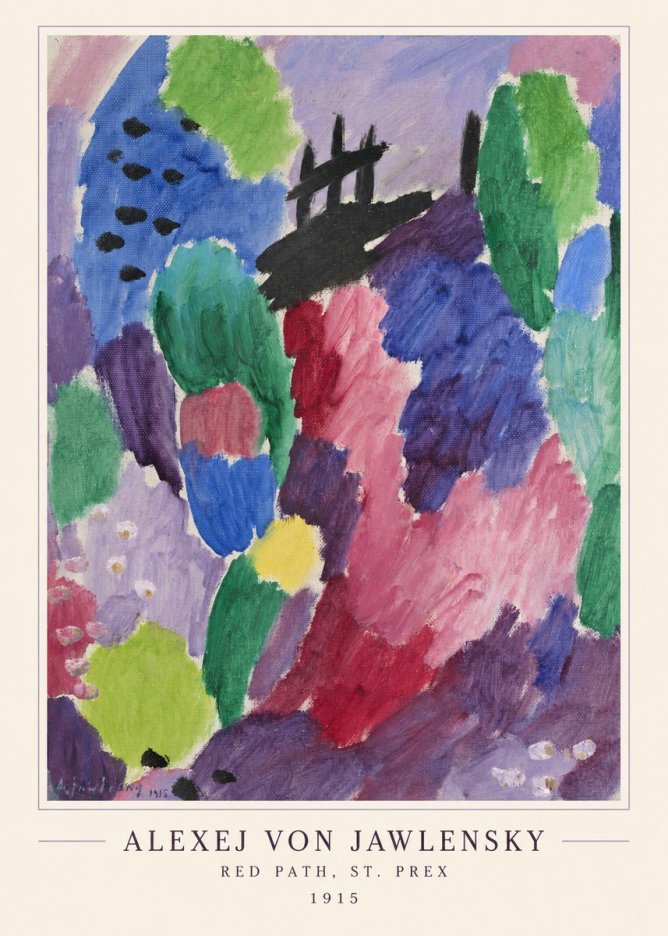 Alexej von Jawlensky Red Path, St. Prex I No4 - Poszter