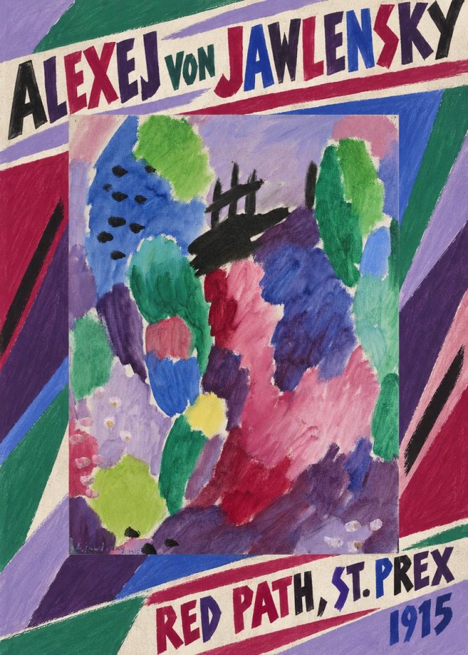 Alexej von Jawlensky Red Path, St. Prex I No6 - Poszter