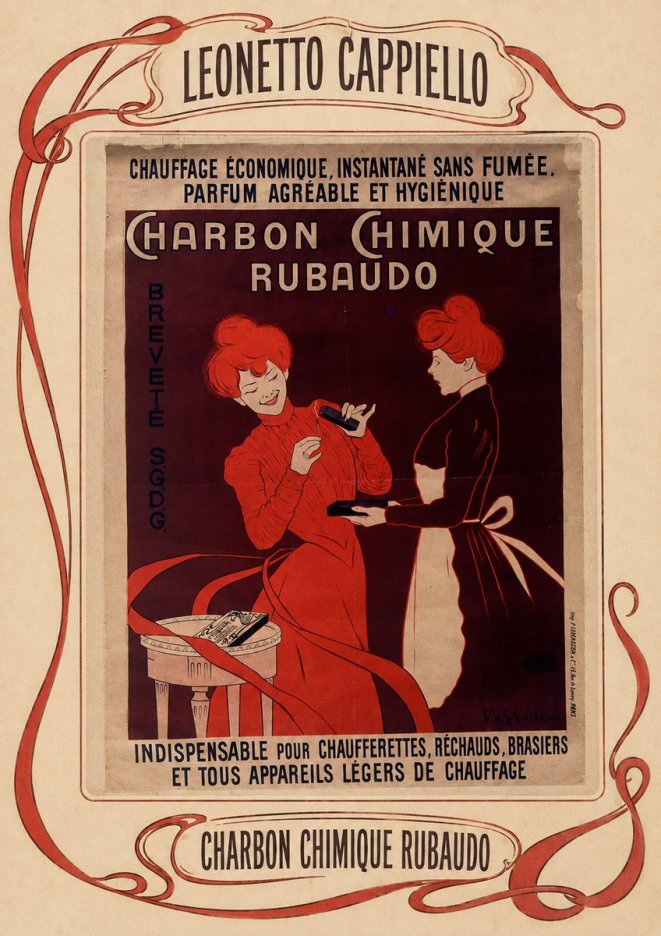 Leonetto Cappiello Charbon Chimique Rubaudo No5 - Poszter
