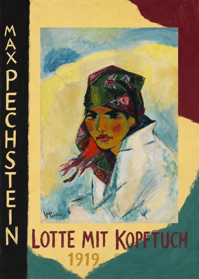 Max Pechstein Lotte Mit Kopftuch 1919 No5 - Poszter