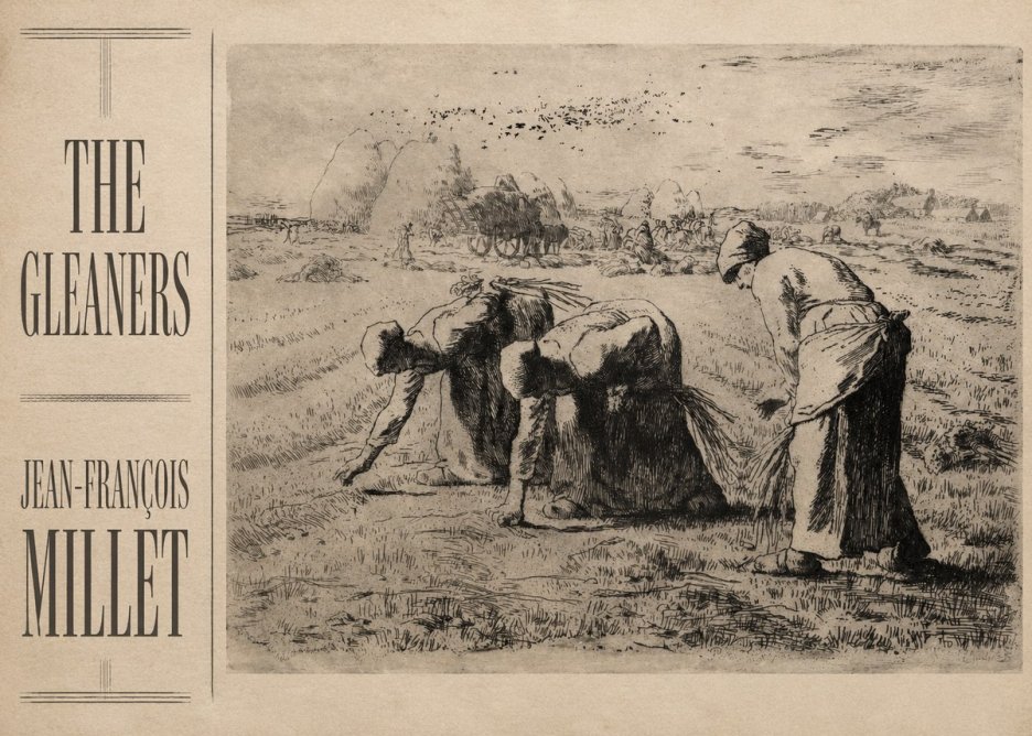 Jean-François Millet The Gleaners No2 - Poszter
