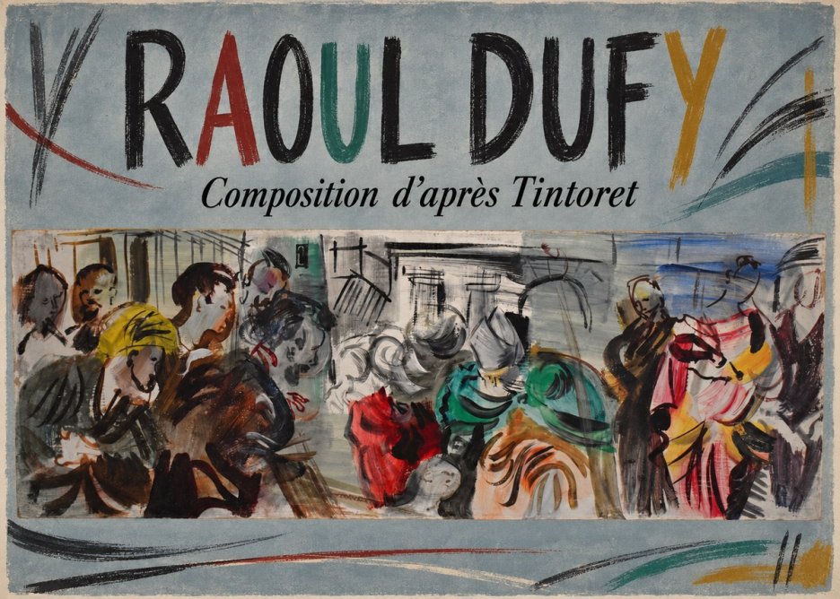 Raoul Dufy Composition D'après Tintoret No3 - Poszter