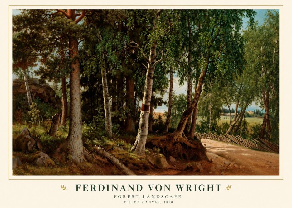 Ferdinand von Wright Forest Landscape No1 - Poszter