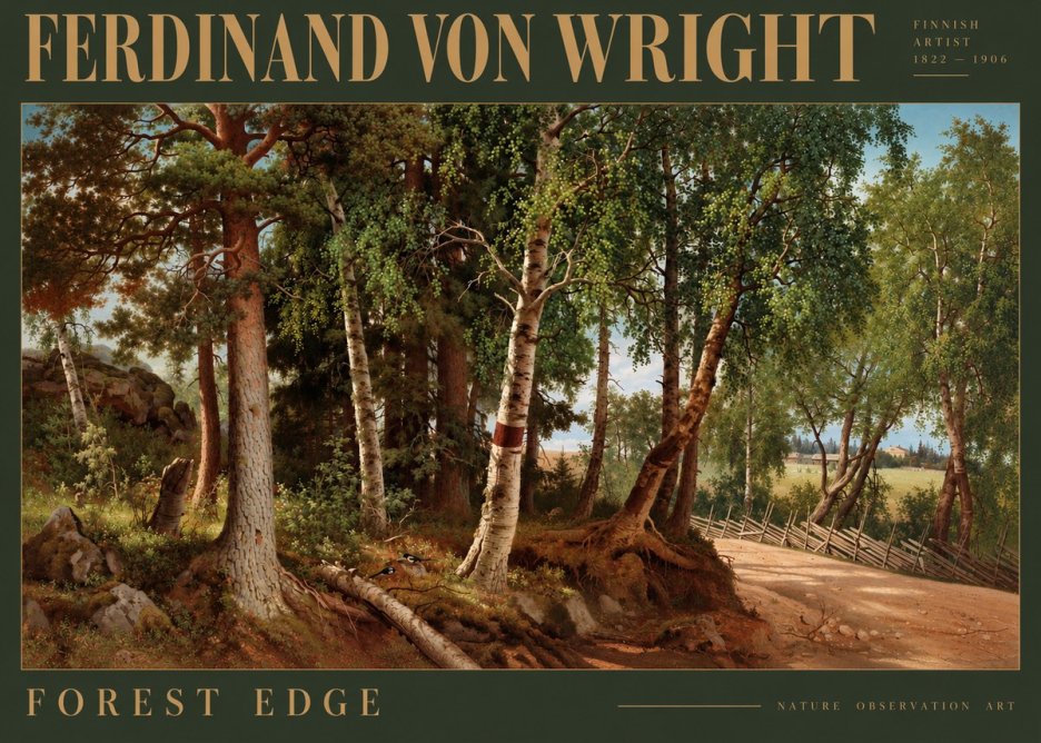 Ferdinand von Wright Forest Landscape No5 - Poszter