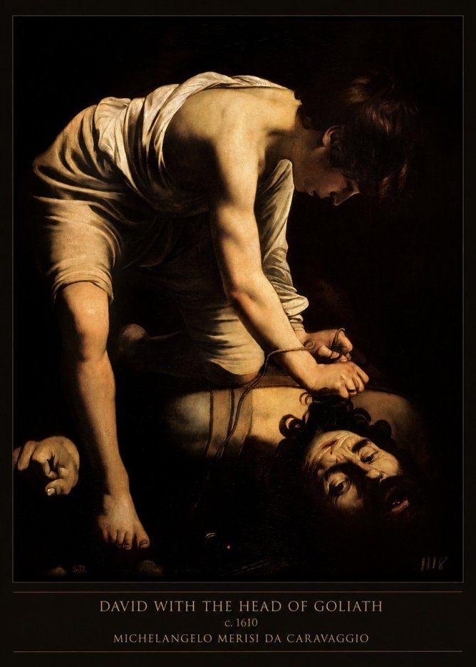 Michelangelo Merisi da Caravaggio David with the Head of Goliath I No3 - Poszter