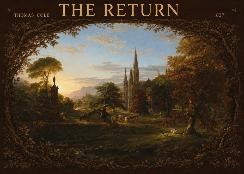 Thomas Cole The Return I No4 - Poszter