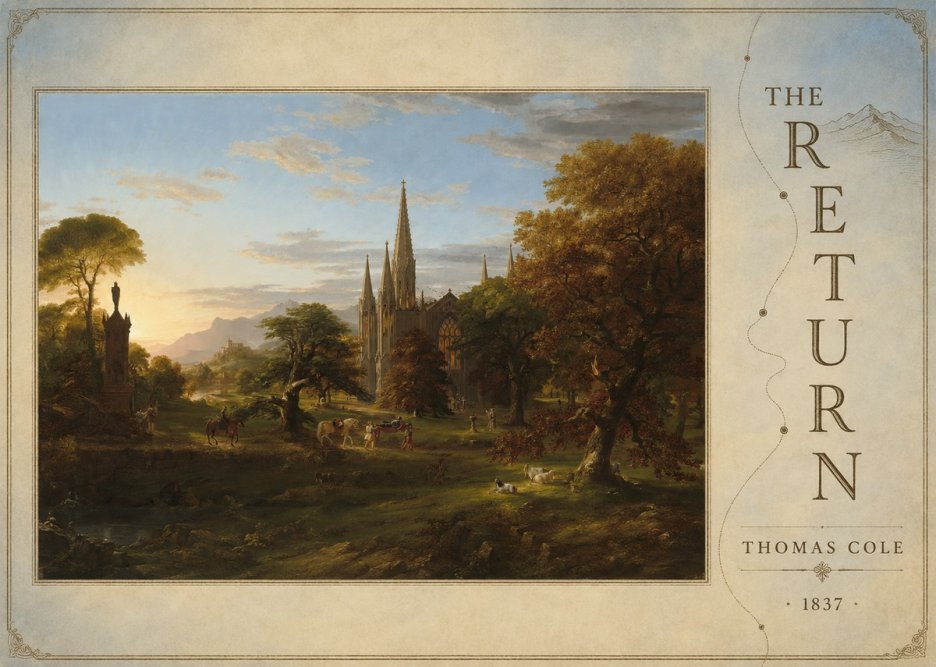 Thomas Cole The Return I No6 - Poszter
