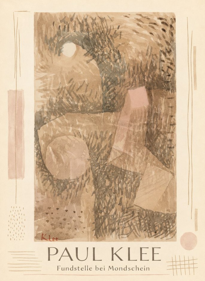 Paul Klee Fundstelle Bei Mondschein No1 - Poszter