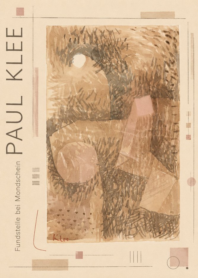 Paul Klee Fundstelle Bei Mondschein No2 - Poszter
