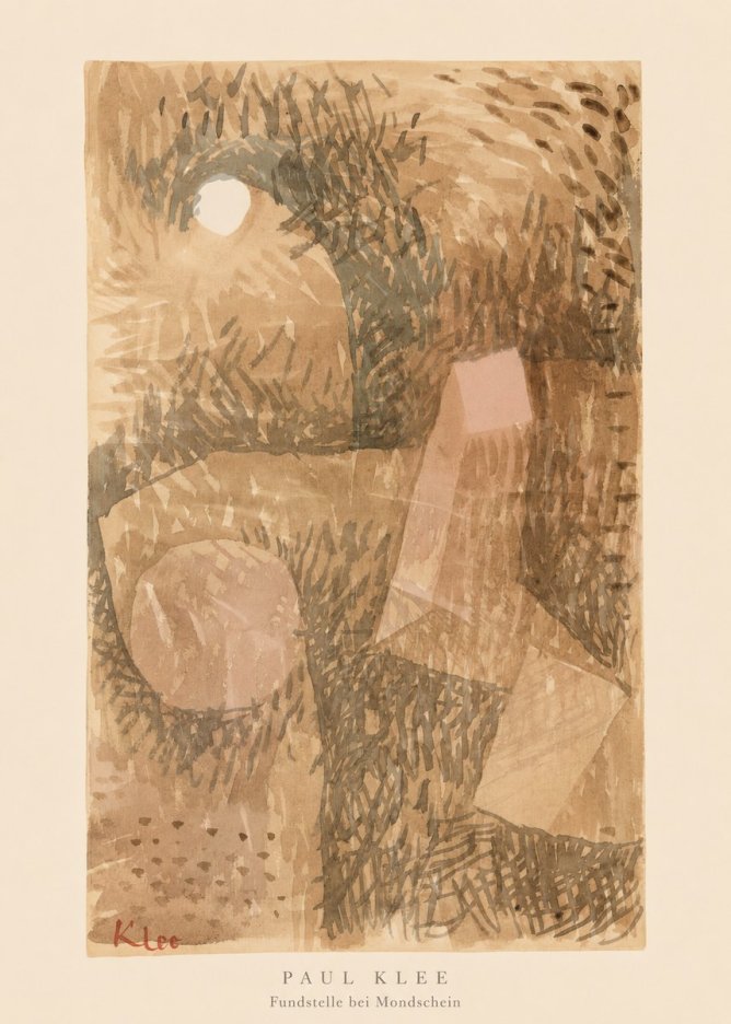 Paul Klee Fundstelle Bei Mondschein No5 - Poszter