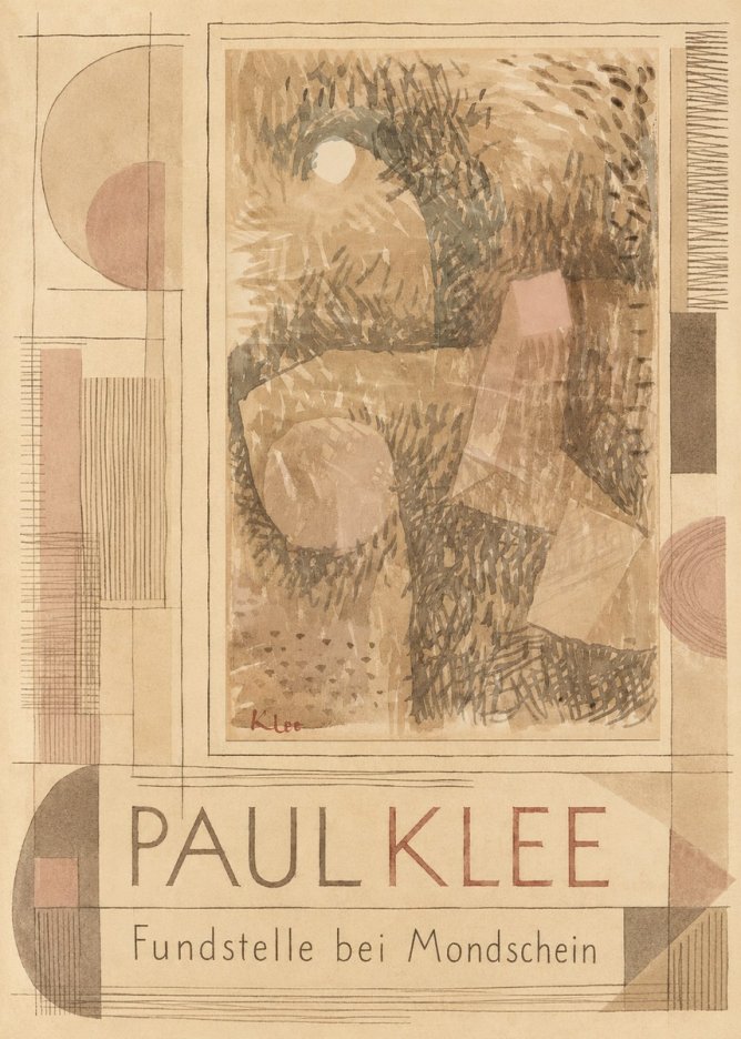 Paul Klee Fundstelle Bei Mondschein No6 - Poszter