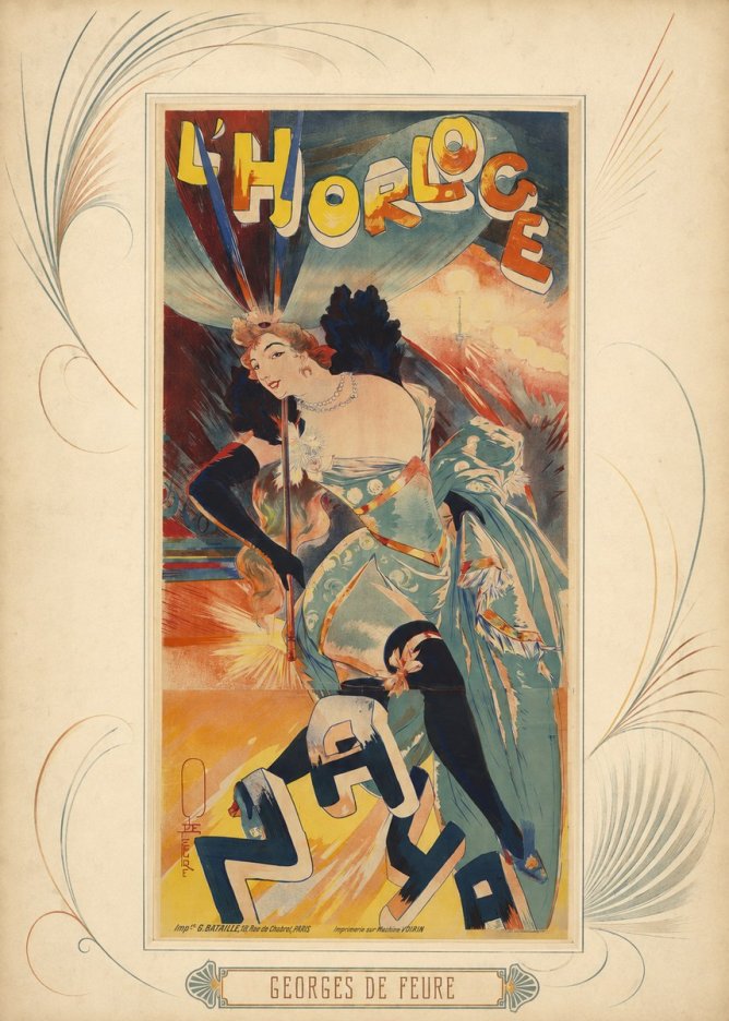Georges de Feure L'horloge I No5 - Poszter