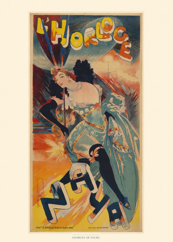 Georges de Feure L'horloge I No6 - Poszter