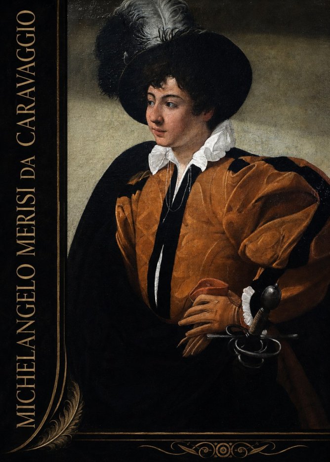 Michelangelo Merisi da Caravaggio Young Man with a Plumed Hat No2 - Poszter