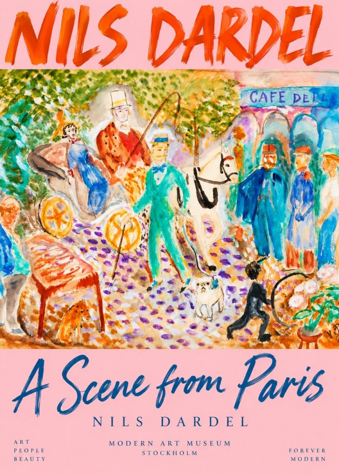 Nils Dardel A Scene from Paris No2 - Poszter