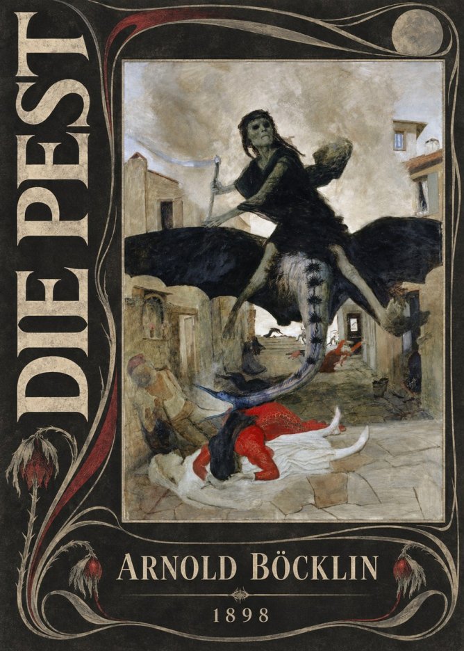 Arnold Böcklin Die Pest I No5 - Poszter
