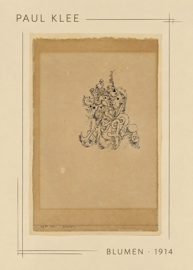 Paul Klee Blumen I No2 - Poszter
