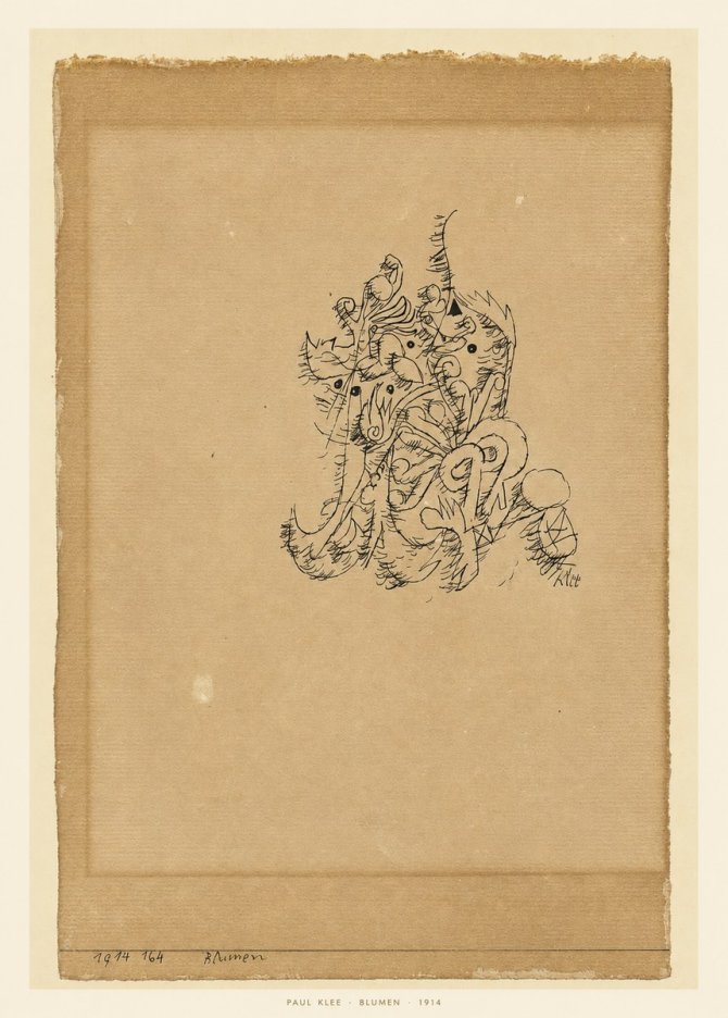 Paul Klee Blumen I No6 - Poszter