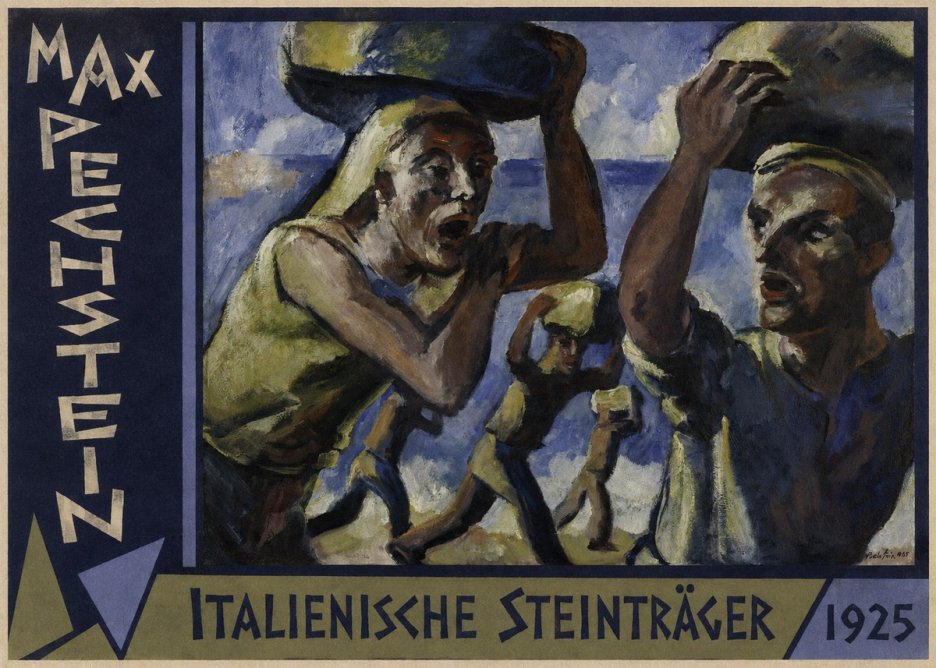 Max Pechstein Italienische Steinträger No2 - Poszter