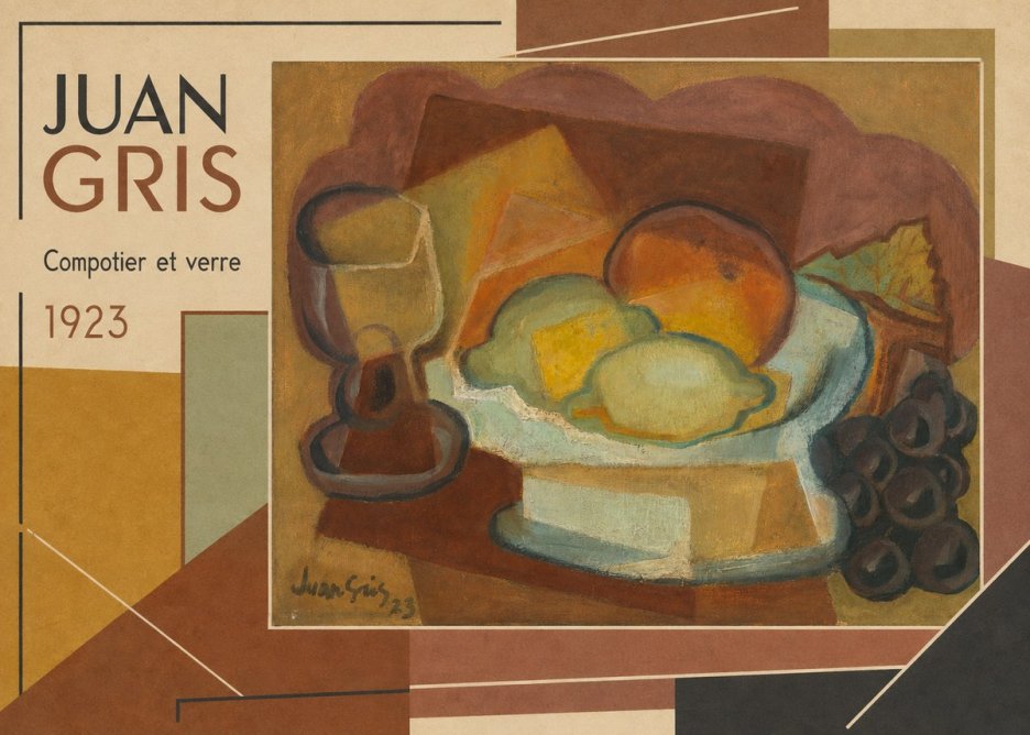 Juan Gris Compotier Et Verre No2 - Poszter