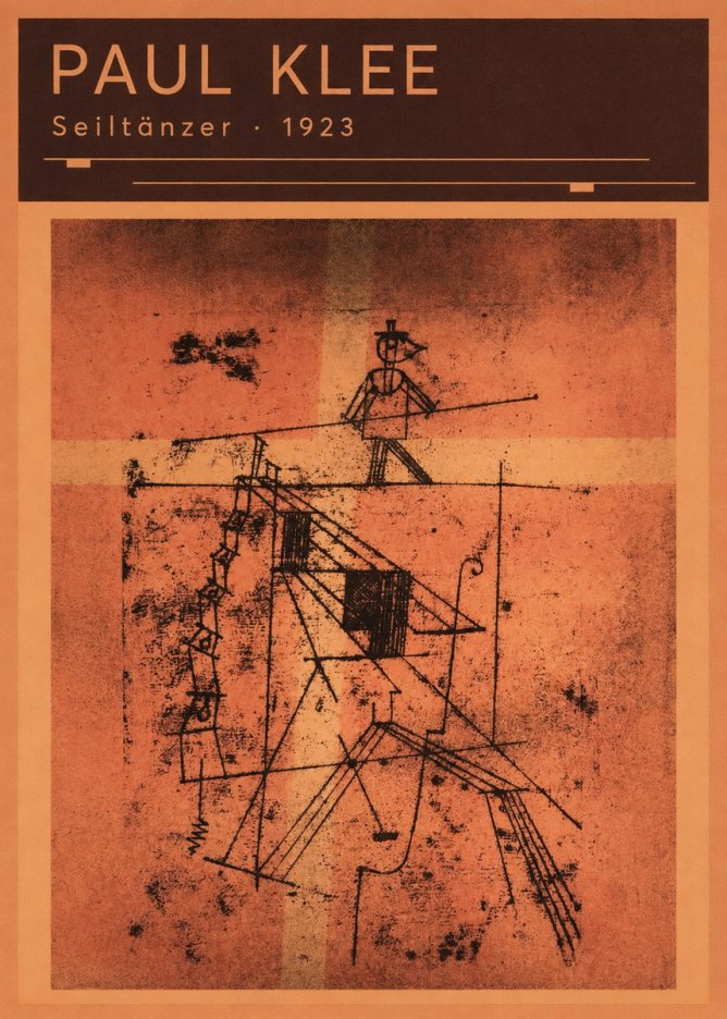 Paul Klee Seiltänzer I No6 - Poszter