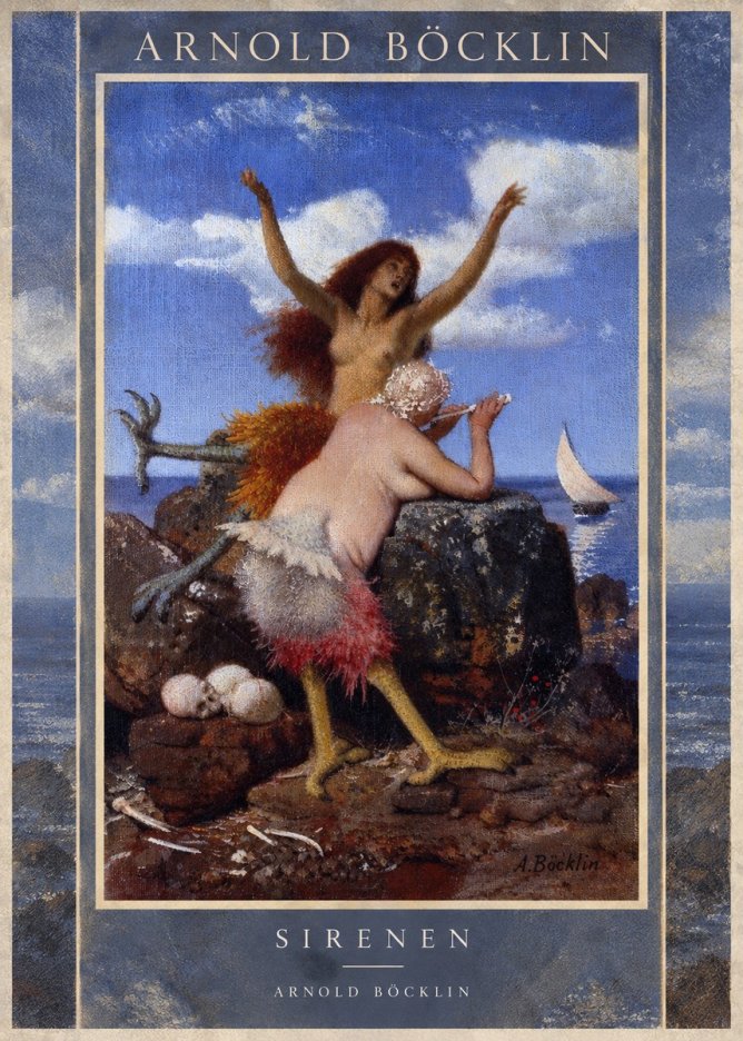 Arnold Böcklin Sirenen No5 - Poszter