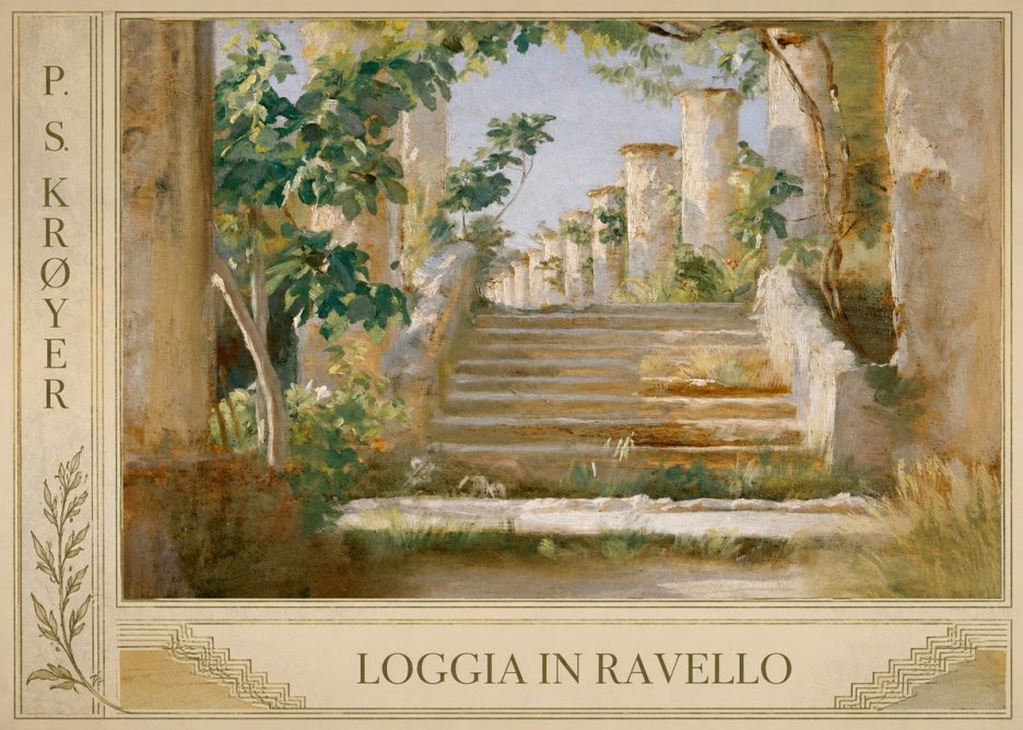 P.S. Krøyer Loggia in Ravello No2 - Poszter