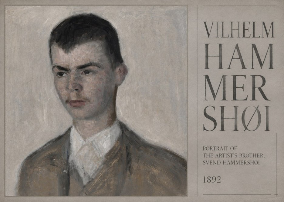 Vilhelm Hammershøi Portrait of the Artist's Brother, Svend Hammershøi No5 - Poszter