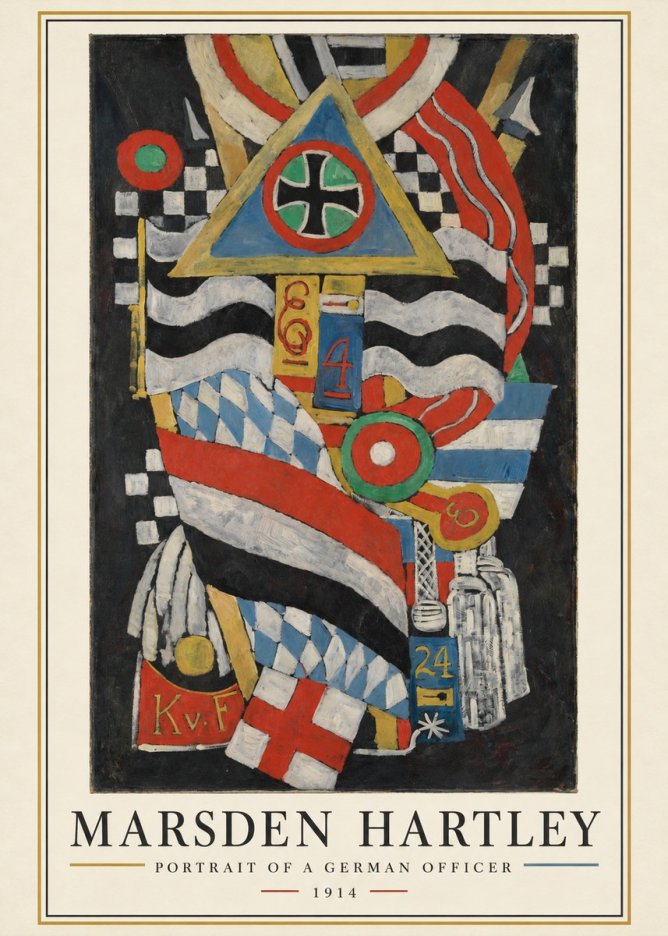 Marsden Hartley Portrait of a German Officer I No3 - Poszter