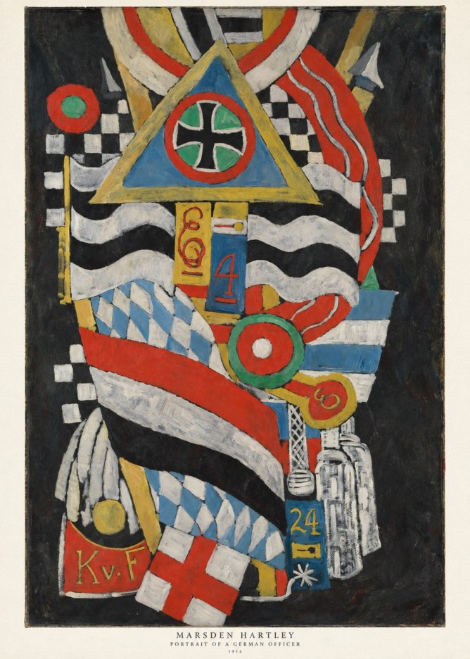 Marsden Hartley Portrait of a German Officer I No6 - Poszter