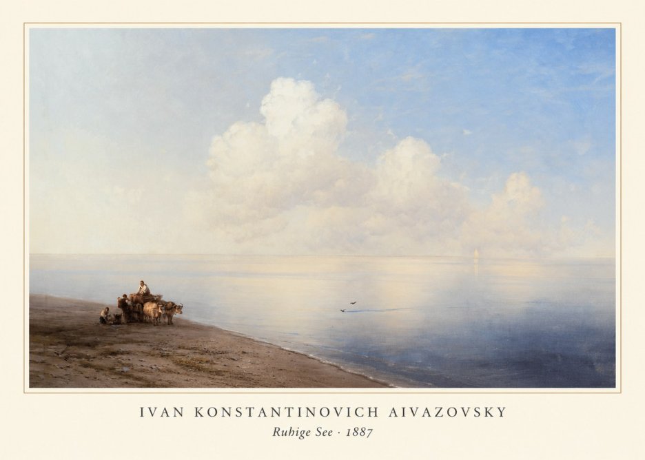 Ivan Konstantinovich Aivazovsky Ruhige See No3 - Poszter