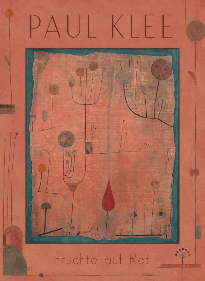 Paul Klee Früchte Auf Rot No1 - Poszter