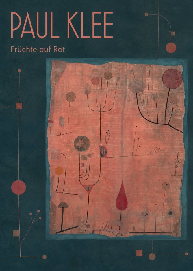 Paul Klee Früchte Auf Rot No2 - Poszter