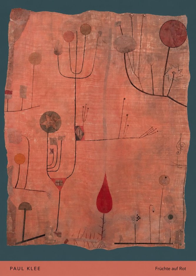 Paul Klee Früchte Auf Rot No5 - Poszter