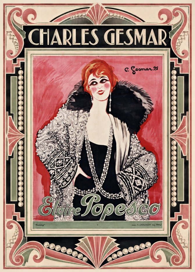 Charles Gesmar Elvire Popesco I No1 - Poszter
