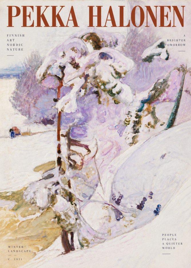 Pekka Halonen Winter Landscape No5 - Poszter