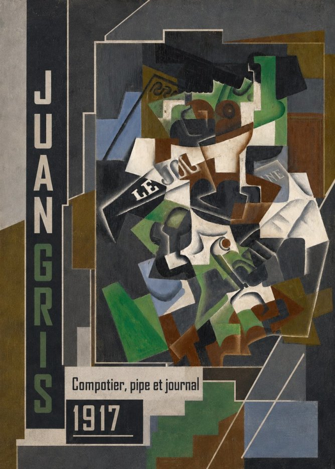 Juan Gris Compotier, Pipe Et Journal No2 - Poszter