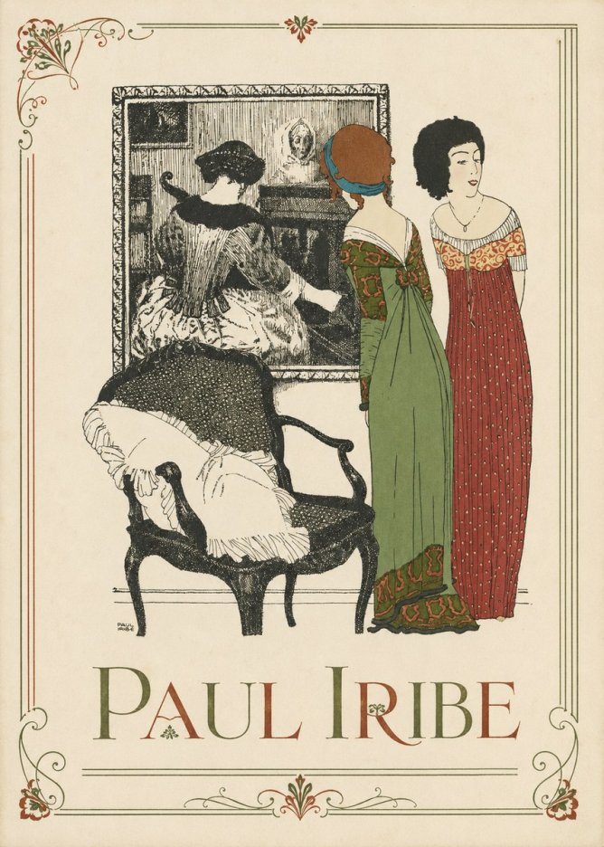 Paul Iribe Elegant Interior Scene No1 - Poszter